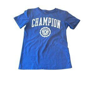 Youth Champion Authentic Athleticwear T-Shirt M Blue Made In Mexico